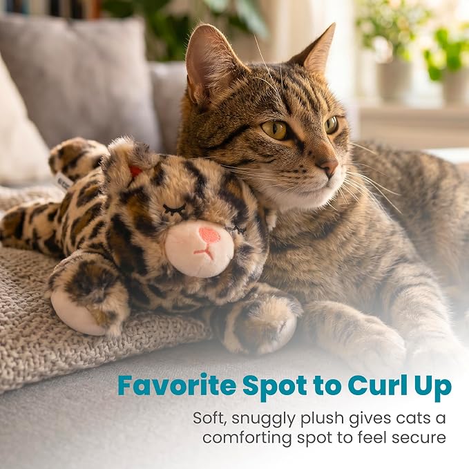 Catstages Calming Kitty Pal Interactive Companion Plush Cat Toy, 11" | Purring, Heartbeat-Like Sound, Warming Pouch, Soft Cuddly Plush, Sense of Security, Soothing Comfort for Cats & Kittens - Image 6
