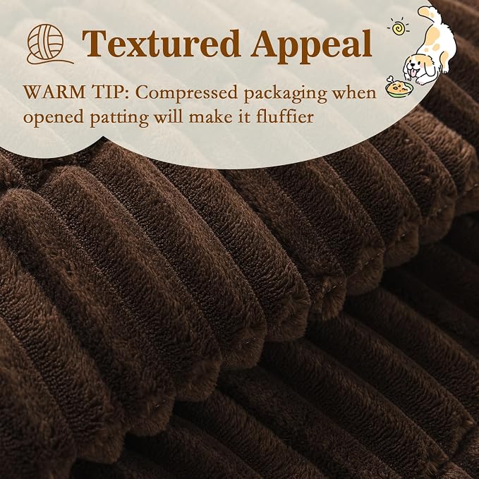 MYSKY HOME Couch Covers for Dogs, Sofa Cover for 3 Cushion Sofa, Chococlate | 27.6" x 70.9" Sofa Covers for Pets Washable, Soft Non-Slip Sofa Slipcovers, Furniture Protector Covers, Pet Friendly - Image 2