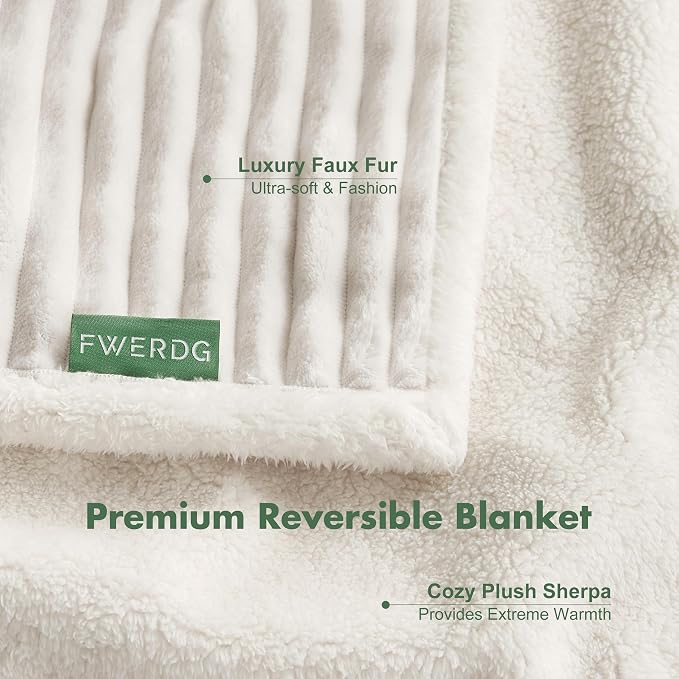 Waterproof Dog Blanket for Couch - Washable Medium Pet Blanket for Furniture Protector, Cozy Fleece Calming Dog Crate Blankets for Indoors & Outdoors, Cream, 30"x40" - Image 4