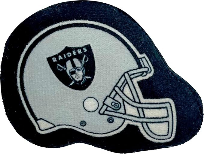 BEST PLUSH CAT TOY - NFL LAS VEGAS RAIDERS Complete Set of 3 piece Cat Toys filled with Fresh Catnip. Includes: 1 Helmet Cat Toy, 1 Football Cat Toy with Feathers & 1 Beer Bottle. Beautiful Team LOGOS - Image 3