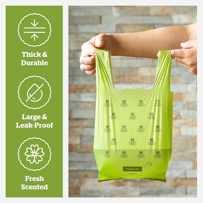 Pogi’s Dog Poop Bags with Handles – Extra-Thick, Leak-Proof, Large, Fresh Scent, 300-Count (Pack of 2) - Image 3