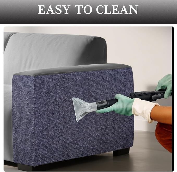 Cat Scratch Furniture Protector Couch Protector from cat Claws Self-Adhesive Carpet remnants Scratching Mat Trimmable DIY Climbing Covering Posts (Grey, 15.8" x 78.7") - Image 5