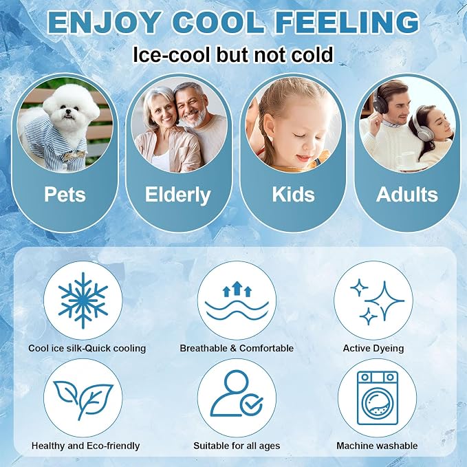 OTOB Cooling Couch Covers for Sofa Washable Non Slip Pet Friendly, 1 Piece | Luxury Cream, 35.4"x82.7", Premium Ice Silk Fabric, Modern Geometric, Soft, 3D Bionic Breathable, Sectional Sofa Protector - Image 4