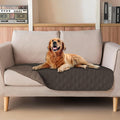 gogobunny 100% Double Sided Waterproof Dog Blanket Soft Pet Bed Cover Reversible Protect Furniture Couch Sofa Car for Puppy Large Dog Cat (Dark Coffee/Light Coffee, 32x53 Inch (Pack of 1)) by gogobunny