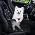 GENORTH Small Dog Car Seats for Small Dogs,Portable Puppy/Pet Car Booster Seat with Clip-On Leash and Mesh Window for Pet Up to 11 lbs by GENORTH