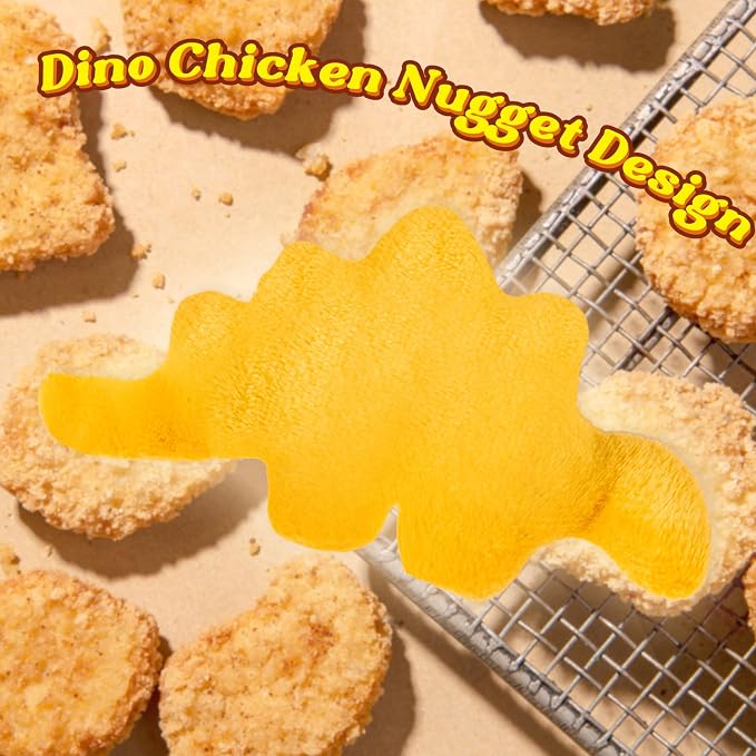 8Pcs Dino Nuggets Catnip Toys for Cat, Interactive Catmint Cat Toy Gift | Soft Cotton, Durable for Chew Kick, Catnip Filled Dinosaur Chicken Nugget Indoor Kitten for Boredom Exercise Play - Image 6