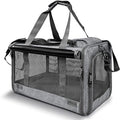 GAPZER Pet Carrier for Large Cats up to 20lbs Soft-Sided Privacy Protection | Pet Crate for Medium to Big Kitten Small Puppy Transport, Washable Dog Cloth Carry Bag Home Outdoor Car Travel, Vet Visits by GAPZER