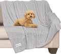 PetAmi Waterproof Dog Blanket, Leakproof Puppy Blanket, 40x60 Light Gray | For Medium Large Pets, Furniture Sofa Couch Cover Protector, Fleece Throw Indoor Cat Kitten, Reversible Washable Soft Plush by PetAmi