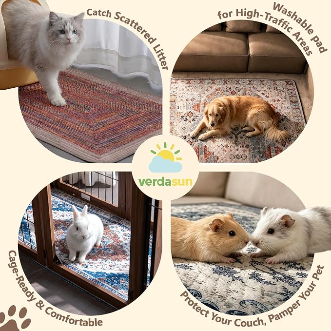 Washable Pee Pads for Dogs, Reusable Puppy Potty Training Pads, Ultra-Absorbent Thick Waterproof Leak-Proof Non-Slip Pads & Mat for Crate, Playpen, Floor, Whelping & Housebreaking , 2 Pack 36"x72" - Image 6