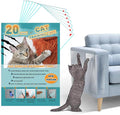 Cat Scratch Deterrent Tape Anti Cat Scratch Furniture Protector Tape Sheets | 20 Pack Couch Protector from Cat Claws, 12*8" Transparency Double Sided Anti Scratching Sticky Tape for Cats Training Tape by LQ-TT-CY-CX