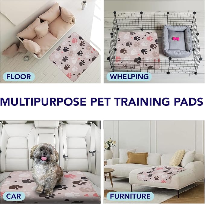 PUPIBOO Washable Pee Pads for Dogs and Cats - Super Absorbent Reusable Puppy Training Pads - 100% Waterproof, Leak-Proof & Non-Slip Whelping Pads for Pet Housebreaking - Image 4