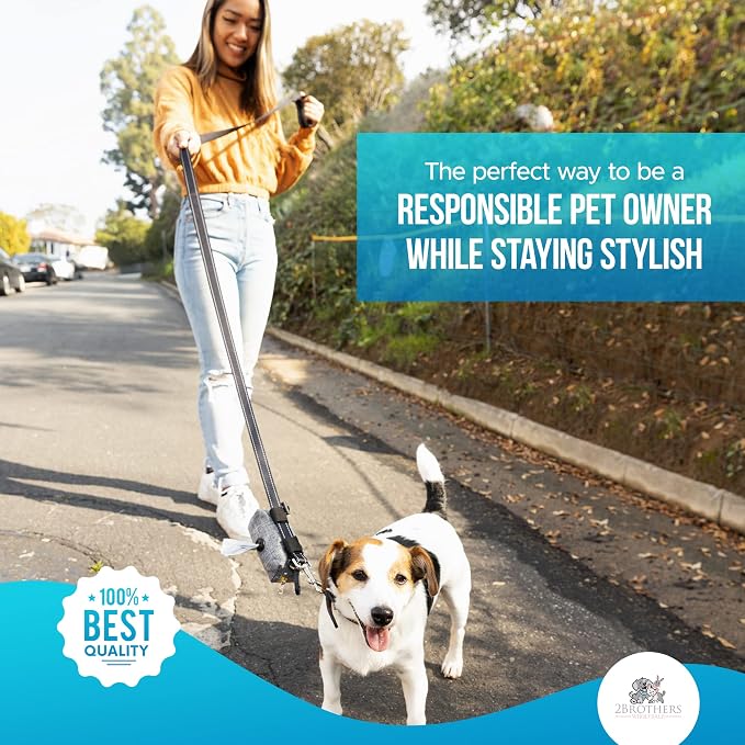 Premium Dog Poop Bag Holder for Leash - Convenient Dog Poop Bag Dispenser with Durable Design - Stylish Accessory for Easy Cleanup - Ideal for Dogs, Puppies, and Outdoor Walks - Pink - Image 6