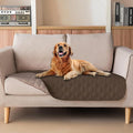 gogobunny 100% Double-Sided Waterproof Dog Bed Cover Pet Blanket Sofa Couch Furniture Protector for Puppy Large Dog Cat, Reversible (32x53 Inch (Pack of 1), Dark Chocolate/Light Chocolate) by gogobunny