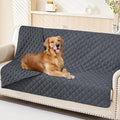 Smiry Waterproof Reversible Pet Couch Covers for Dogs | Pet Friendly, Soft Fabric, Washable Sofa Furniture Protector for Dogs Cat Kids, Checkered (68"x82", Dark Grey/Dark Grey) by Smiry
