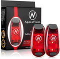 LED Safety Light (2 Pack) - Clip On Strobe/Running Lights for Runners, Dog, Bike, Walking, Boat, Kayak, Stroller and More - High Visibility Accessories for Your Reflective Gear, Bicycle by ApaceVision