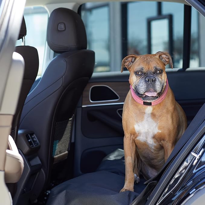 Amazon Basics Waterproof Dog Car Seat Cover, Scratch Proof Protector for Pet, Car Back Bench, 56 x 47 inch, Black - Image 5