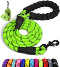 Taglory Rope Dog Leash for Small Medium Dogs, 6 FT Padded Handle, Green | Made of Climbing Rope, Reflective for Night Walks and Training, Comfortable Grip, Anti-tangle Swivel Clip, 3/8 inch by Taglory