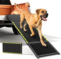 74'' L & 20'' W Longest Dog Ramp for Car - Extra Wide Portable Pet Dog Ramps for Large Dogs, Dogs Cars Ramp for Car SUV/Truck/RV/Bed, Lightweight Ramps with Non-Slip Mesh Up to 250LBS, Black | Extra Wide Portable Pet Dog Ramps for Large Dogs, Dog Car R... by Pawaboo