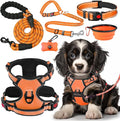 LOBEVE No Pull Dog Harness, Collar & Leash Set with Travel Accessories | Includes Dog Seat Belt, Collapsible Bowls & Poop Bag Dispenser. Ideal for Training, Walking, Hiking. Fits Small to Large Dogs by Lovebegetslove