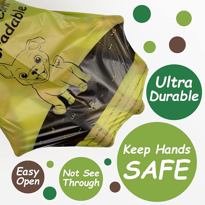 GREENER WALKER Poop Bags for Dog Waste, 1080 Doggy Waste Bags Extra Thick Strong 100% Leak-Proof (Deep Green) - Image 3