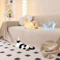 Loiion Cat Scratch Couch Cover Waterproof Sofa Cover 134"x91" Almond | Pet-Friendly Couch Protector, Anti-Scratch & Non Slip Sofa Cover For Cats Dogs Kids, Machine Washable by Loiion
