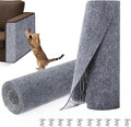 Cat Scratch Couch Furniture Protector,Trimmable Self-Adhesive Cats Claws Scratch Pads, Sisal DIY Climbing Couch Protector for Scratch Post Cat Tree Replacement Indoor(Dark Gray, 78.7"x15.8") by Unknown