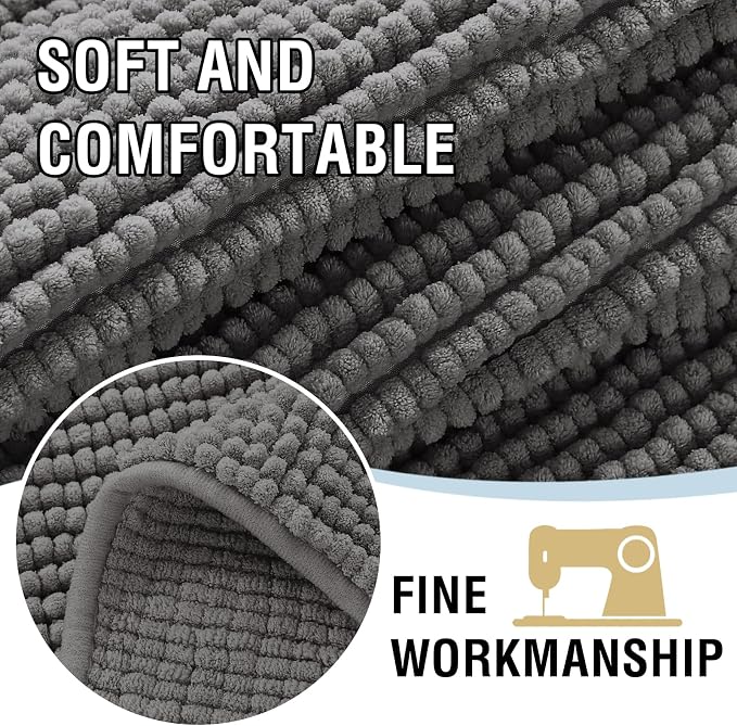 H.VERSAILTEX Plush Chenille Couch Cover for Dogs Pets Blanket for Bed Anti-Slip Soft and Durable Furniture Protector for Small Medium Large Cats Washable (52" x 82", Grey) - Image 4
