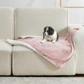 Soft Waterproof Blanket for Bed Couch Sofa, Dusty Pink, 30x40 inches | Liquid Pee Proof Pet Blanket for Dog Puppy Cat, Reversible Sherpa Fleece Blanket for Couch Cover, Furniture Protector by Yaning