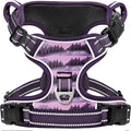 Timos Small Dog Harness, No Pull No Choke, Easy On & Off, Moon Night, XS | Adjustable Reflective Soft Padded, Neck Quick Release with 3 Buckles, Front & Back 2 Clips and Handle for Walking Training by Timos