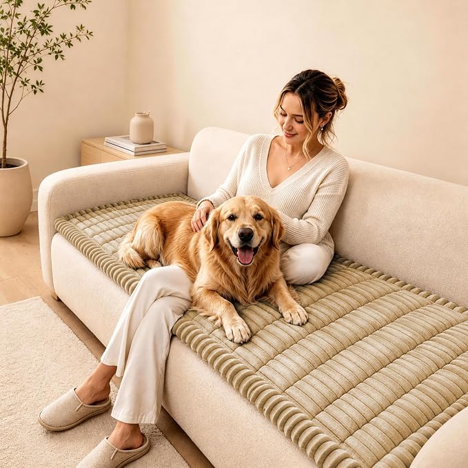 BIETYONE Couch Cover for Dogs, Washable Non Slip Sofa Protector for Pets | Washable, Non Slip, Soft Fabric, Pet Friendly, Protects Against Pet Fur, Dirt & Messes, Sofa Furniture Protector - Image 3