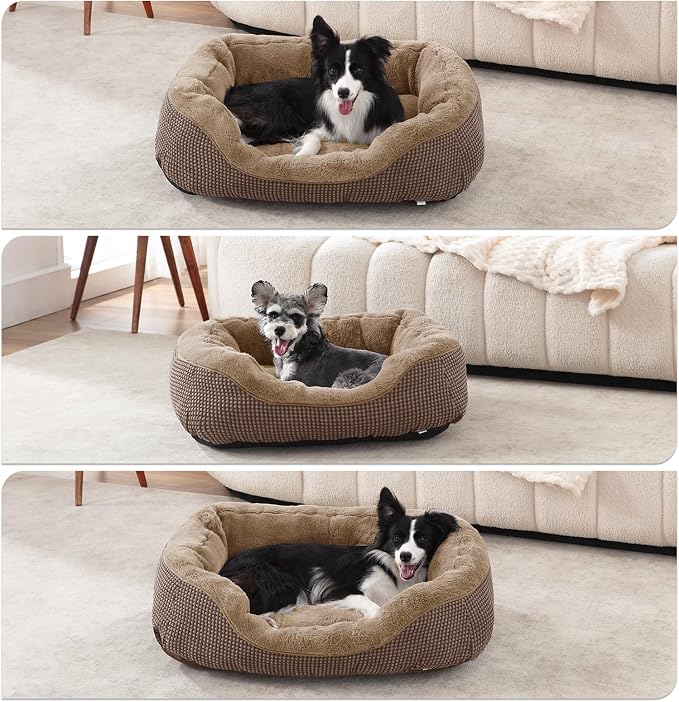 Small Dog Bed Orthopedic Warming Soft Calming Sleeping Durable with Anti-Slip Bottom - Image 8