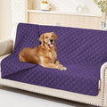 Smiry Waterproof Reversible Pet Couch Covers for Dogs | Pet Friendly, Soft Fabric, Washable Sofa Furniture Protector for Dogs Cat Kids, Checkered (52"x82", Purple/Purple) by Smiry