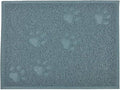Cat Litter Box Debris Catcher Mat,Kitty Scatter Control Rug,16x12 Inches,5 Colors Available (Cadet Blue) by DMWirelessCarCharger