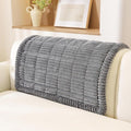OstepDecor Couch Cover for Dogs, Washable Non Slip Sofa Cover for Pets | Soft Couch Covers for Sofa, Loveseat and Sectional, Furniture Protector Against Pet Hair & Dirt (35.4" x 35.4", Dark Grey) by OstepDecor