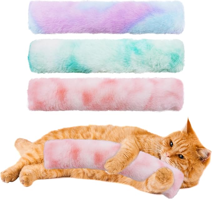 3 Pack Catnip Toys,Soft and Durable Cat Pillows Toys, Funny cat Toy | Rich Color Catnip toy, Cat toys for indoor cats, Indoor Interactive toy, cat kicker toy, Companion Toys for Cats (Pastel Set) by MAIIU