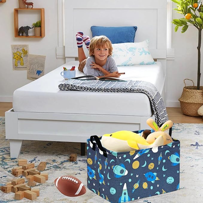 Baby Waterproof Storage Basket Toys Organizer Nursery Bins for Women Kids Hamper for Organizing Home/Dorm/Kitchen/Pet/Office/Closet/Shelf/Room Decor - Image 4