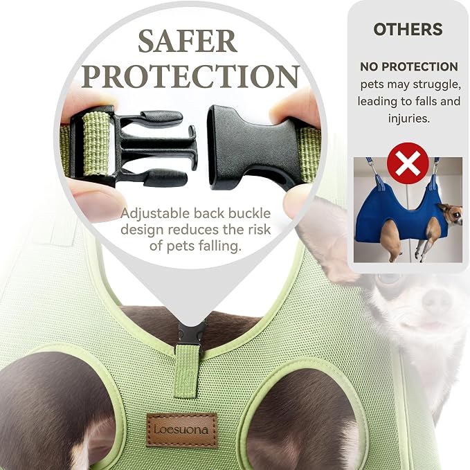 Dog Grooming Hammock – for Dogs Cat Grooming Hammock,Dog Sling for Nail Trimming with Dog Nail Clippers for Small Dogs,Dog Hammock for Nail Trim,Dog Hanging Harness for Nail Trimming - Image 4