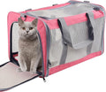 Cat Dog Carrier for Small Medium Cats Pet Carrier for Large and Medium Cats Puppies Portable Cat Carrier Soft Pet Carrier for Cats Cat Bag Carrier Airline Approved Cat Carrier(Large, Pink) by Atvobiy