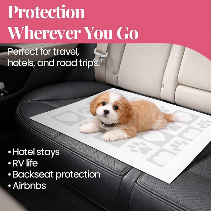 Pupiboo Disposable Dog and Cat Training Pads (100 Count) – 23x23 in Highly Absorbent Pee Pads, Leak Proof Backing, Pheromonal Attractant for Housebreaking and Indoor Potty Training - Image 8