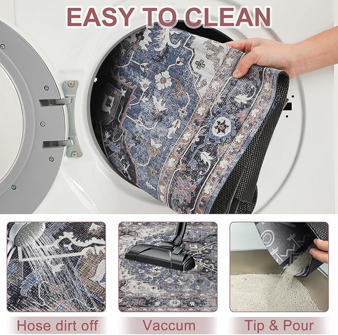 BEAUTYZOO Cat Litter Box Mat,32"x 45" Large Litter Trapping Mat, Waterproof | Non-Slip Litter Mats for Floor Scatter Control,Absorbent Urine-Proof,Soft on Paws & Easy to Clean,Indoor Cats Toilet Training - Image 7
