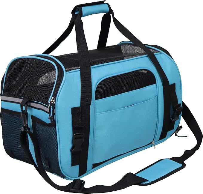 EliteField Soft-Sided Pet Carrier for Cats & Small Dogs (3-Year Warranty) | Airline Approved, Removable Bed & Cover, Built-In Leash, Luggage Sleeve, Seat Belt Loop, Waterproof, Durable, Foldable - Image 7