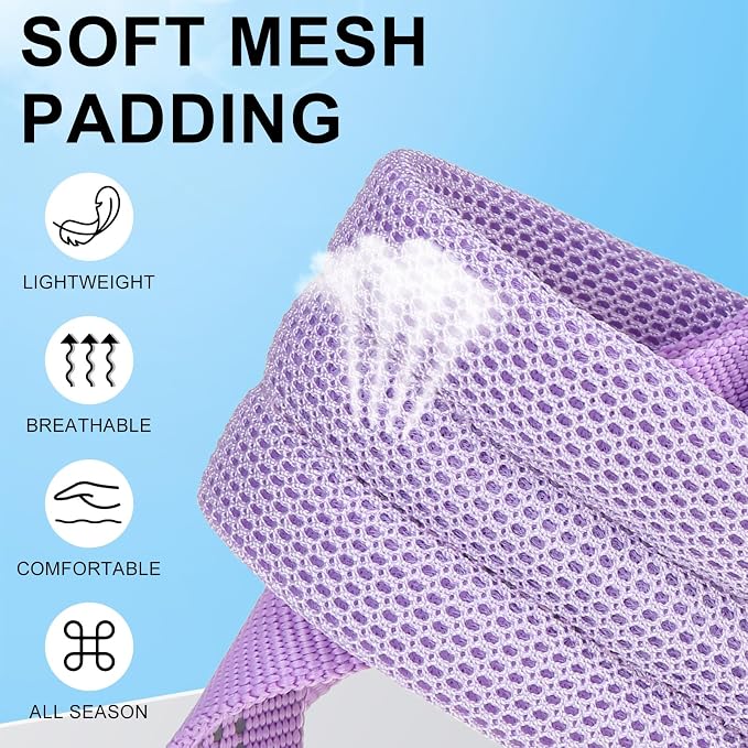 BEAUTYZOO Small Dog Harness and Leash Set, No Pull Step in Puppy Vest | Breathable Mesh with Handle, Reflective, Adjustable No Choke Escape Proof, Lightweight, Easy Control for Walking, Purple S - Image 5