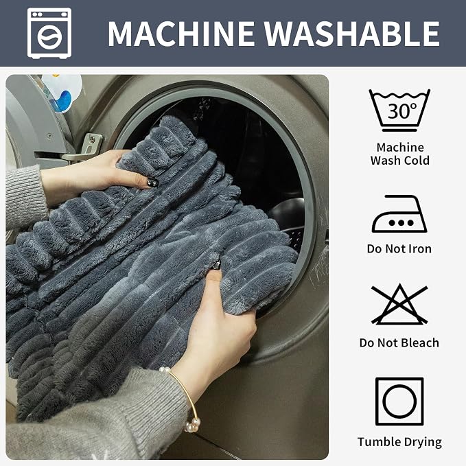 Sofa Couch Cover, Sofa Covers for Dogs Washable, Non-Slip Striped Sofa Slipcovers for Sectional Sofa, Sofa Cover Furniture Protector for L Shaped(Dark Grey, 27.6"x 82.7") - Image 5