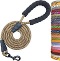 MayPaw 8ft Long Rope Dog Leash for Large Medium Dogs Soft Handle Dog Lead | 1/2-In Thick Lead, 3/6/8/10/15/20FT Soft Padded Handle Strong Nylon Pet Leash, 14+ Colors (1/2" * 8', Brown) by MayPaw