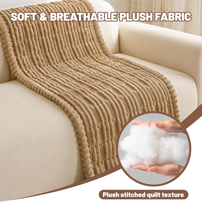 Couch Cover for Dogs Washable, Non Slip Soft Cozy Waterproof Brown | Pet Friendly, Fuzzy Durable Plush Thick Slipcovers for 3 Cushion Sofa Cover Protector Mat Bed Furniture Couches 27.6"x59.06" - Image 8