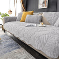 Couch Covers Plush Quilted Sofa Covers for Sectional Sofa Washable | Palm Leaves Couch Cover Chenille Non Slip Sofa Covers Soft Sofa Slipcover Furniture Protector for Pets Kids Children Dogs Cat by WelcometoXSlive