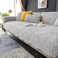 Couch Covers Plush Quilted Sofa Covers for Sectional Sofa Washable | Palm Leaves Couch Cover Chenille Non Slip Sofa Covers Soft Sofa Slipcover Furniture Protector for Pets Kids Children Dogs Cat by WelcometoXSlive