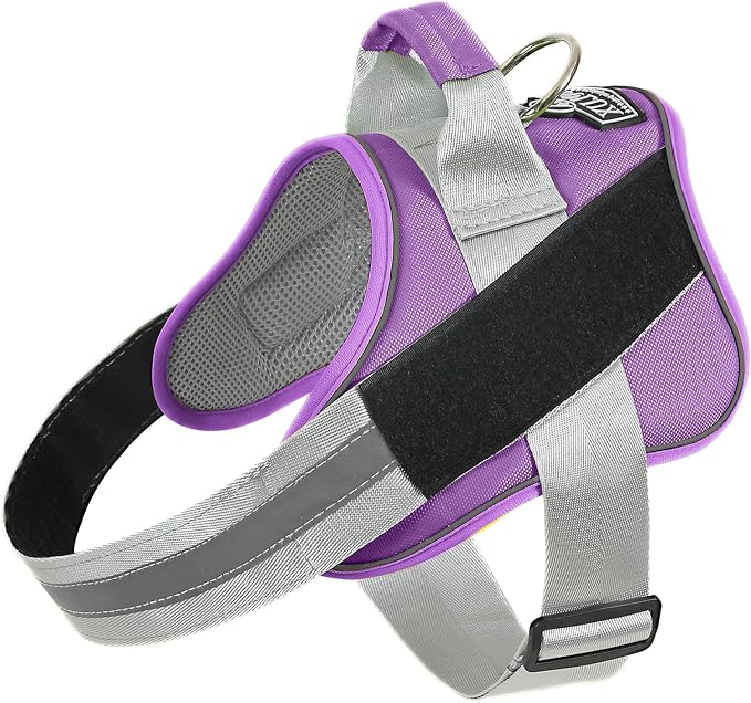 Dog Harness, No-Pull Reflective Dog Vest, Breathable Adjustable Pet Harness with Handle for Outdoor Walking - No More Pulling, Tugging or Choking (Lavender, X-Small (Pack of 1)) by Bolux