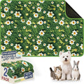 Washable Pee Pads for Dogs, Reusable Puppy Potty Training Pads, Ultra-Absorbent Thick Waterproof Leak-Proof Non-Slip Pads & Mat for Crate, Playpen, Floor, Whelping & Housebreaking , 2 Pack 48"x72" by Verdasun