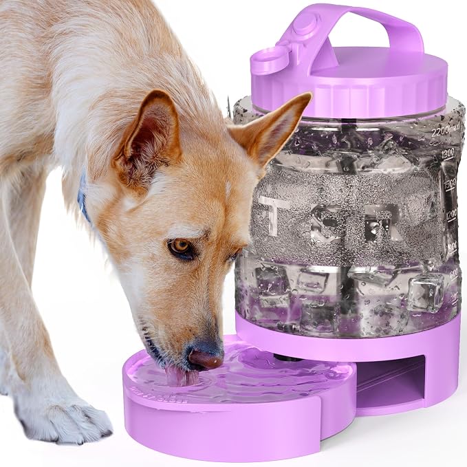 Dog Water Bottle Portable Travel - 77oz Large Travel Water Bowl for Dogs Camping Hiking Beach Traveling Essentials,Big Pet Bottles Bowl Water Dispenser for On The Go Park Car Walking Accessories - Image 9
